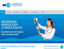 Tablet Screenshot of georgianradiology.com